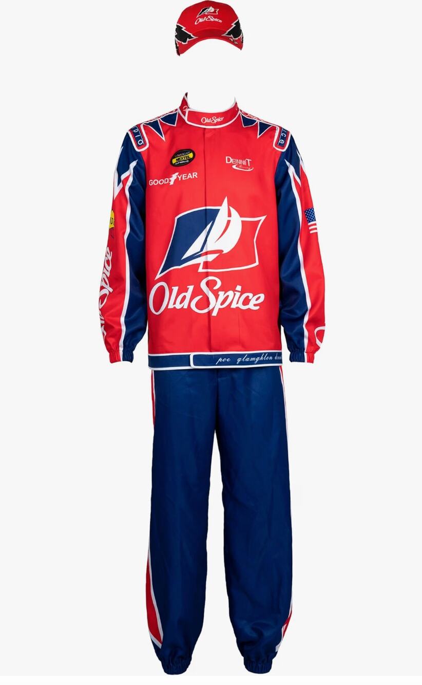 Cal Naughton Jr. Old Spice NASCAR Costume Size XL